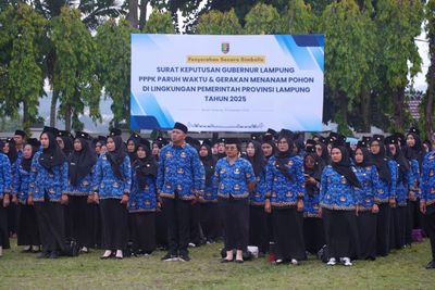 863 Honorer Pemprov Lampung Diangkat Jadi PPPK Paruh Waktu, Resmi Terima SK