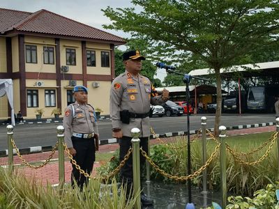 56 Personil Polres Serang Mendapatkan Kenaikan Pangkat