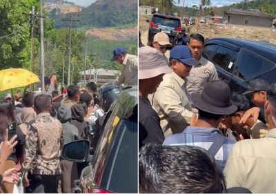 Jelang Pergantian Tahun di Lokasi Bencana, Warga Tapanuli Selatan Berlarian Ceria Sambut Presiden Prabowo Subianto