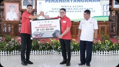 PMI Magelang Gelar Penggalangan Dana, dan Berhasil Lampaui Target