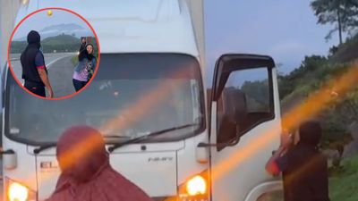 Ketinggalan Rombongan di Rest Area, Cewek Ini Ditolong Sopir Truk Hingga Jadi Cerita Lucu