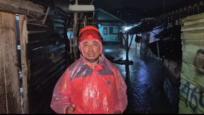 Intensitas Hujan Lebat 134 KK Di Kaseman Kota Serang Kebanjiran