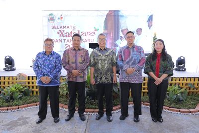 Pj Sekda Babel Hadiri Open House Tahun Baru 2026 di Keuskupan Pangkalpinang, Teguhkan Babel Harmonis dan Toleran
