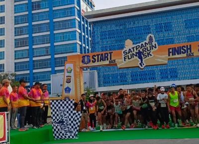 Wakil Wali Kota Kendari Hadiri SATPAM RUN 2026, Ratusan Peserta Ramaikan Balai Kota