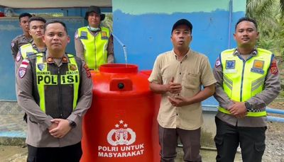 Polantas Aceh Bangun Sumur Bor di Trumon Tengah, Bantu Warga Pascabanjir