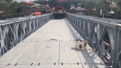 Jembatan Bailey Jamur Ujung Hampir Rampung, Akses Warga Bener Meriah Mulai Normal