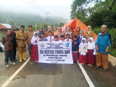 Bangkit Pascabencana, SD di Uning Mas Bener Meriah Kembali Gelar KBM
