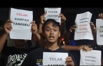 Pengiriman Kembali Sampah Tangsel Ditolak Warga Taktakan Kota Serang