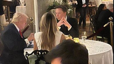 Momen Kebersamaan Elon Musk dan Donald Trump di Mar-a-Lago Mengusik Publik
