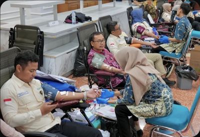 Donor Darah dan CKG Dilakukan di Gedung Gradhika Bhakti Praja, Semarang