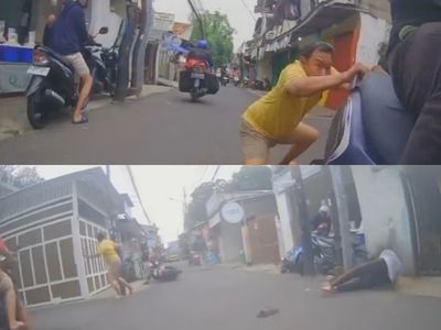 Detik-detik Pelaku Curanmor Tembak Warga di Palmerah Jakarta Barat, Terekam Dashcam