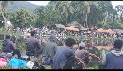 Wisata Keluarga Wulandira Di Serang Kembali Ramai Usai Danau Dijadikan Pemancingan