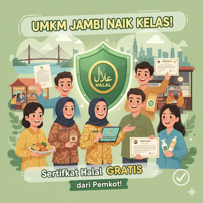 Gratis dan Mudah! Ini Syarat Ajukan Sertifikat Halal UMKM di Kota Jambi