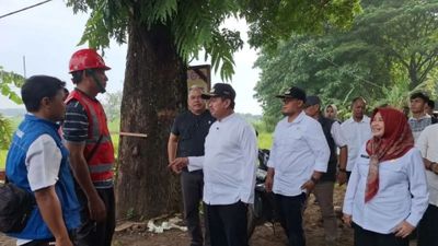 Bendung Cariang Dibangun Permanen, Pemkab Sumedang Jamin Pasokan Air Pertanian Ujungjaya