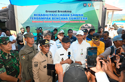 Ribuan Hektare Sawah di Sumut Direhabilitasi untuk Bangkitkan Sektor Pertanian