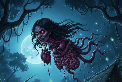 Penanggalan: Hantu dari Malaysia yang Menakuti Ibu Hamil dan Bayi: Bentuknya Mirip Kuyang?