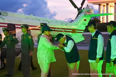 Mendarat di Istana Negara IKN, Presiden Prabowo Pantau Kesiapan Ekosistem Legislatif dan Yudikatif 2028