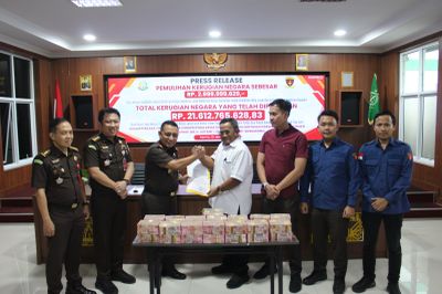 Terpidana Korupsi Proyek Jalan di Lampung Lunasi Uang Pengganti Kerugian Negara Sebesar Rp 21,6 Miliar