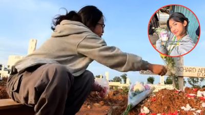 Jarak Tak Lagi Membatasi, Cewek Ini Datangi Makam Mantan Cowoknya yang Telah Meninggal dan Bikin Haru Warganet