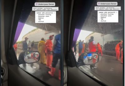 Viral Tumpahan Lumpur di Underpass Senen, Lalin Sempat Padat!