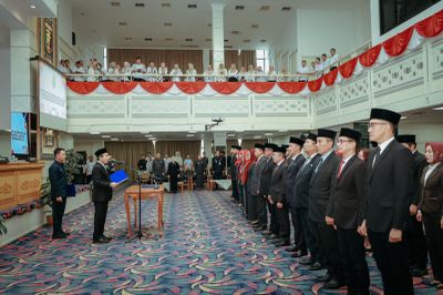 Pemprov Lampung Lantik Puluhan Pejabat mulai dari Administrator hingga Pengawas