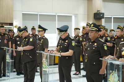 Kajati Lampung Lantik Asintel, Aspidsus dan Kajari Pringsewu, Ini Daftar Namanya