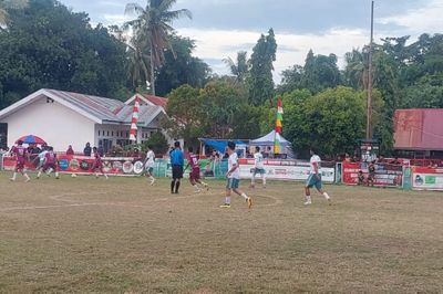 Polsek Awangpone Kawal Carigading Cup I 2026, Laga Sengit Warnai Turnamen Mini Soccer di Bone