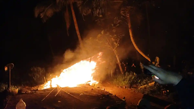Dijadikan Tempat Pesta Narkotika, Polisi Bakar Pondok di Kawasan Tambang Toboali Bangka Selatan