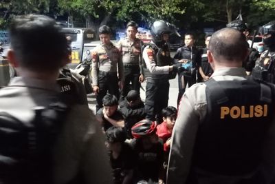 Patroli Dini Hari di Makassar, Polisi Amankan 23 Geng Motor dan Pelaku Balap Liar