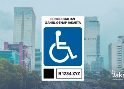Mobil dengan Stiker Difabel Bisa Bebas Ganjil Genap di Jakarta, Ini Syaratnya