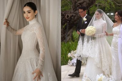 Detail Gaun Pengantin Ranty Maria Karya Hian Tjen yang Elegan dan Penuh Makna