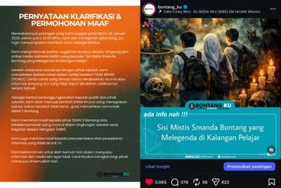Dituding Sebar Hoaks Mistis, Akun @bontang_ku Minta Maaf kepada SMAN 2 Bontang