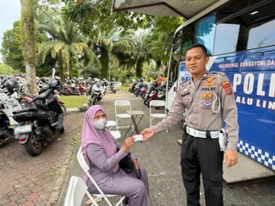 Warga Bontang Merapat! Perpanjang SIM A dan C Kini Lebih Praktis Lewat Layanan SIM Keliling di Sunday Market