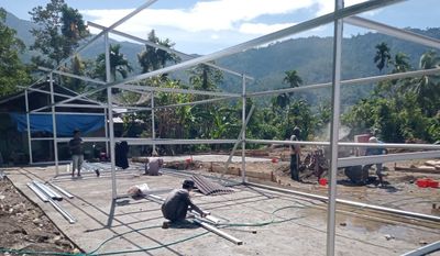 Masuk Tahap Pemulihan, Pembangunan Huntara di Sumbar Terus Dilanjutkan