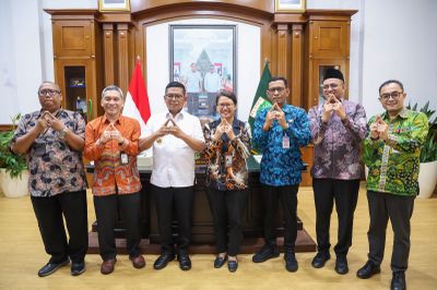 Gubernur Andra Soni Terima Kepala BPS, Perkuat Koordinasi Data Pembangunan