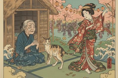 Urban Legend Jepang Okesa Neko: Kisah Kucing Jelmaan Geisha dari Jepang