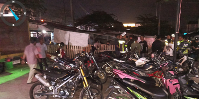 Polsek Mandau Tertibkan Balap Liar di Jalan, 29 Motor Diamankan