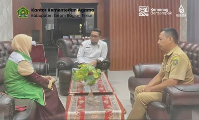Kakankemenag SBT Jajaki Lanjutan Program Penghijauan Bersama YAKESMA dan Dinas Kehutanan