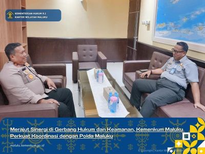 Perkuat Sinergi Hukum dan Keamanan, Kemenkum Maluku Jalin Koordinasi dengan Polda Maluku