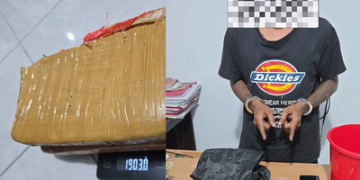 Polsek Mandau Gagalkan Peredaran Ganja 1,9 Kg,Satu Tersangka Diamankan