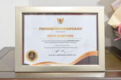 Layanan Kesehatan Bontang Kini Diakui Nasional Lewat UHC Award Utama