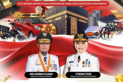 Gebyar Akselerasi Pendapatan 2026: Bayar Pajak Kendaraan di Sulsel Berhadiah Umrah hingga Mobil
