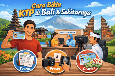 Cara Bikin KTP di Bali dan Sekitarnya Lengkap dengan Syarat, Prosedur serta Biayanya