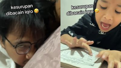 Ayahnya Iseng Pura-Pura Kesurupan, Reaksi Anak Perempuan Ini Bikin Warganet Ngakak