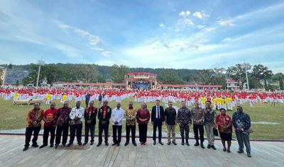 HUT PEKABARAN INJIL: Pemkab Manokwari Fasilitasi KKR dan Tarian Tamborin Kolosal di RTP Borarsi