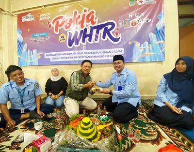Perkuat Sinergi Dirum Tirta Benteng Tumpengan Bareng Pokja WHTR dalam Momen HPN 2026