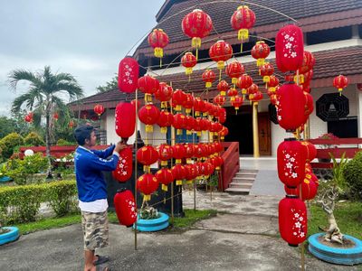 Perayaan Imlek 2026 di Jayapura, Ratusan Lampion Hiasi Vihara Arya Dharma