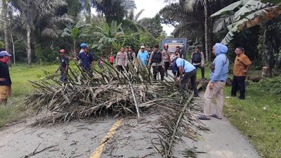 Akses Trans Seram Kembali Normal Setelah Warga Alang Asaude Blokade Jalan
