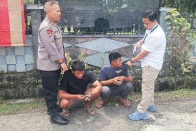 Dua Pria Transaksi Sabu Sistem Tempel di Stadion BJ Habibie Parepare Diringkus Panpel PSM