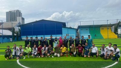 Laga Mini Soccer Pemprov Sulsel vs BKN KORPRI Berakhir Imbang 3-3, Seru dan Penuh Keakraban